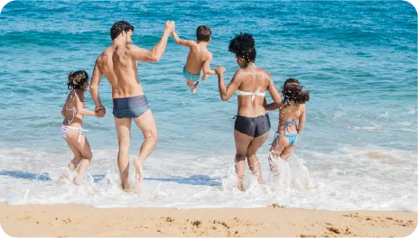 Famille à Maurice